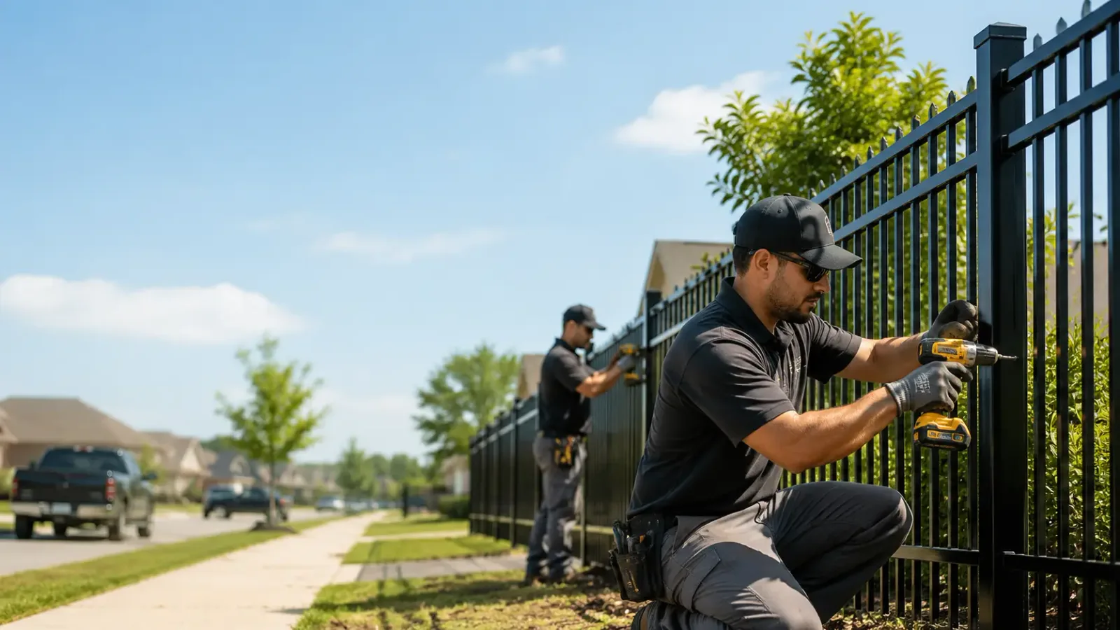 Metal Fence Installation in Wells, TX